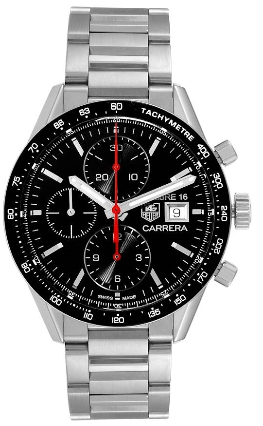 TAG Heuer Miesten kello CV201AK.BA0727 Carrera Musta/Teräs Ø41 mm