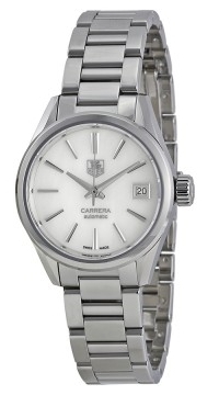 TAG Heuer Naisten kello WAR2411.BA0776 Carrera Lady Valkoinen/Teräs