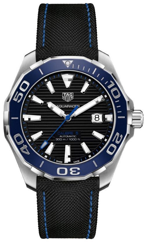 TAG Heuer Miesten kello WAY201C.FC6395 Aquaracer Musta/Kumi Ø43 mm