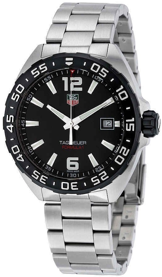 TAG Heuer Miesten kello WAZ1110.BA0875 Formula 1 Musta/Teräs Ø41 mm