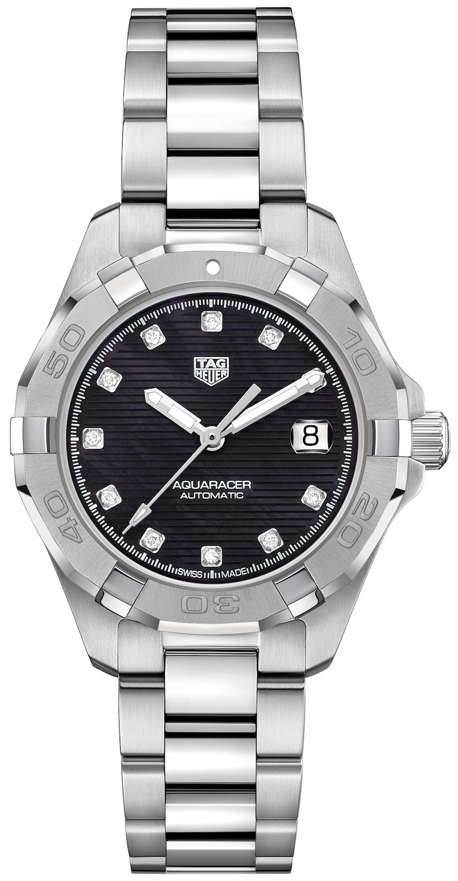 TAG Heuer Naisten kello WBD2312.BA0740 Aquaracer Lady Musta/Teräs