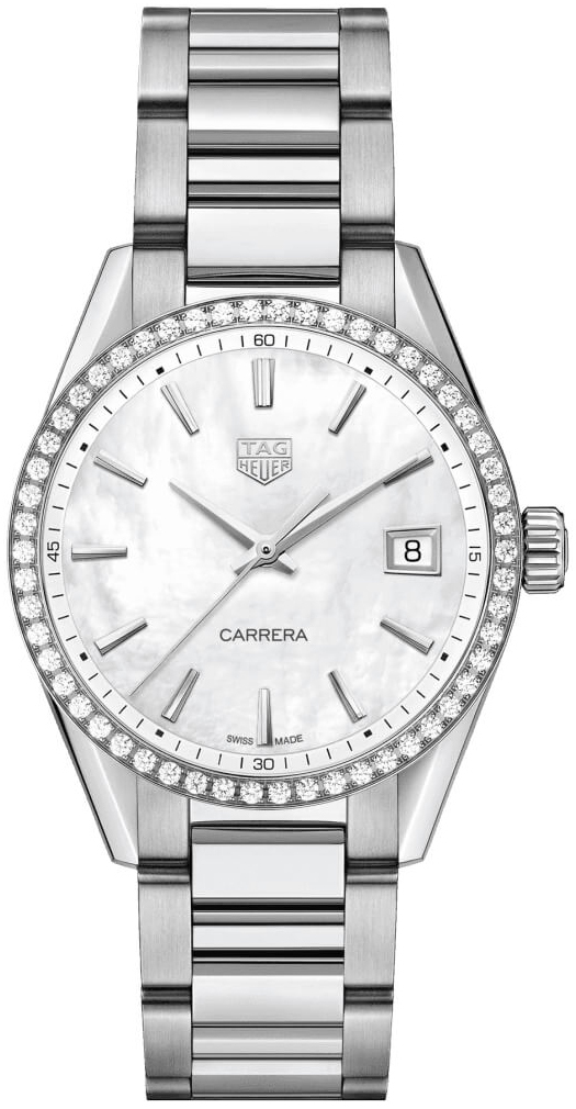 TAG Heuer Naisten kello WBK1316.BA0652 Carrera Lady Valkoinen/Teräs