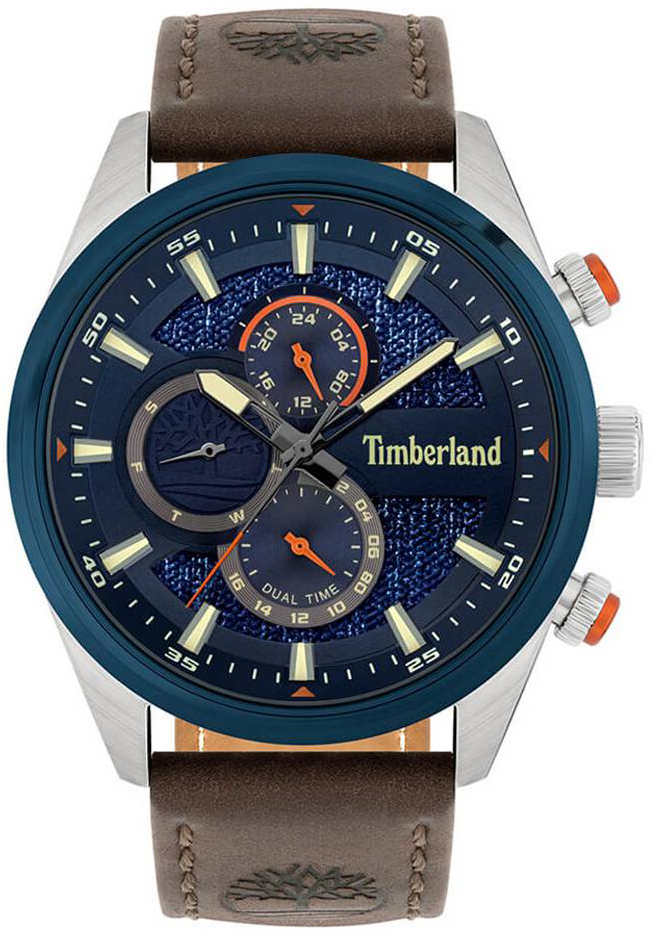 Timberland 99999 Miesten kello TBL15953JSTBL03 Sininen/Nahka Ø46 mm