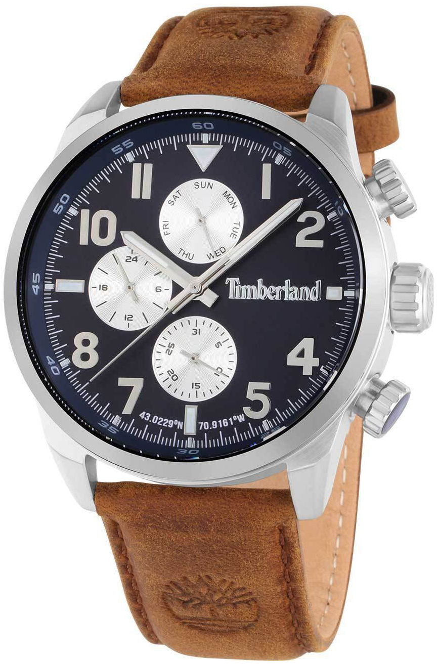 Timberland Miesten kello TDWGF0009501 Williston Musta/Nahka Ø45 mm