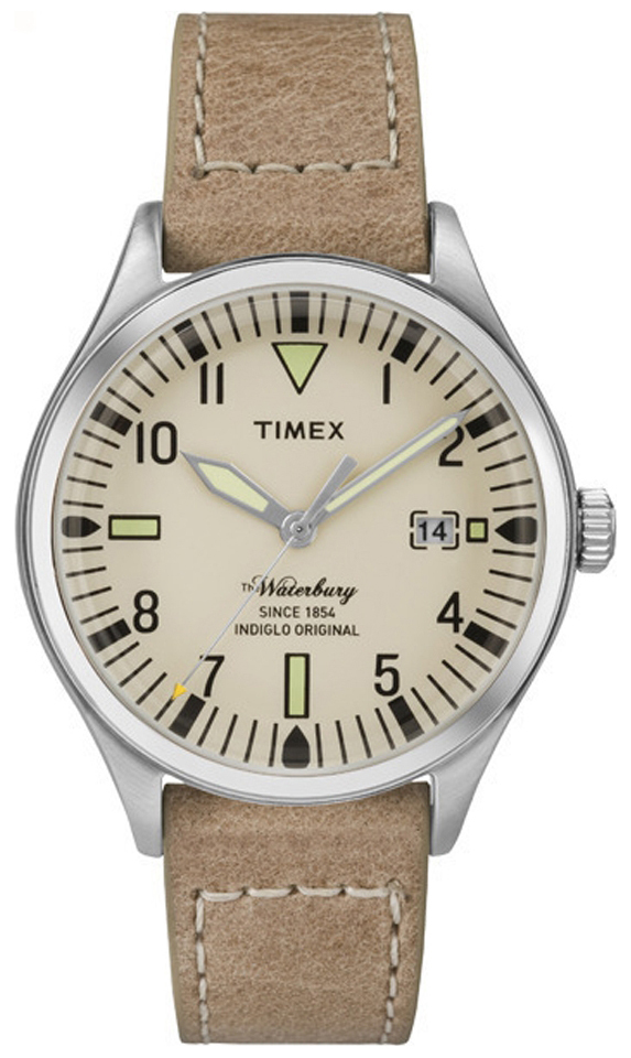 Timex Miesten kello TW2P84500 Beige/Nahka Ø37 mm