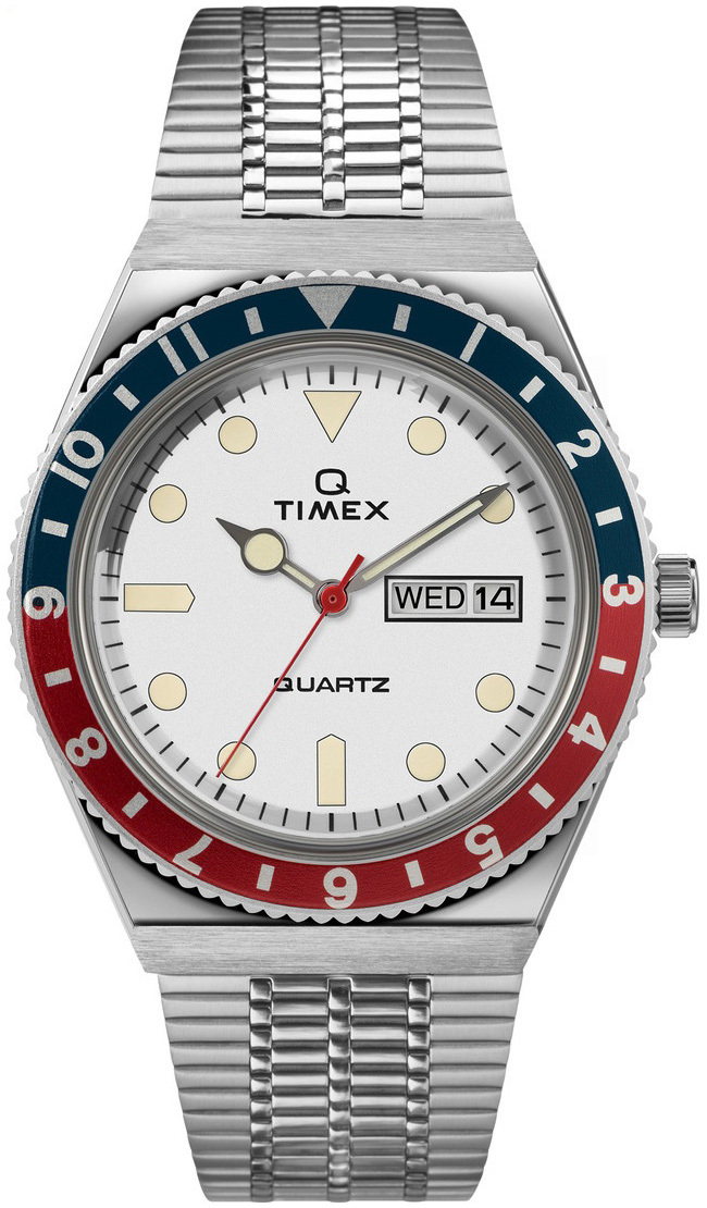 Timex Miesten kello TW2U61200 Valkoinen/Teräs Ø38 mm