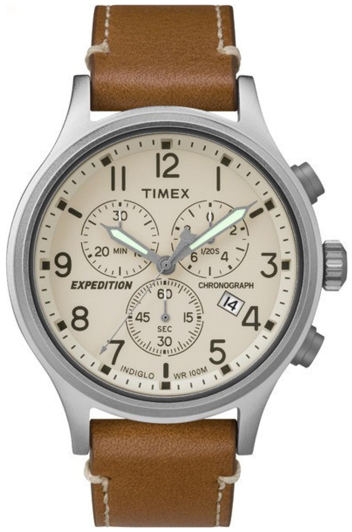 Timex Miesten kello TW4B09200 Expedition Beige/Nahka Ø42 mm