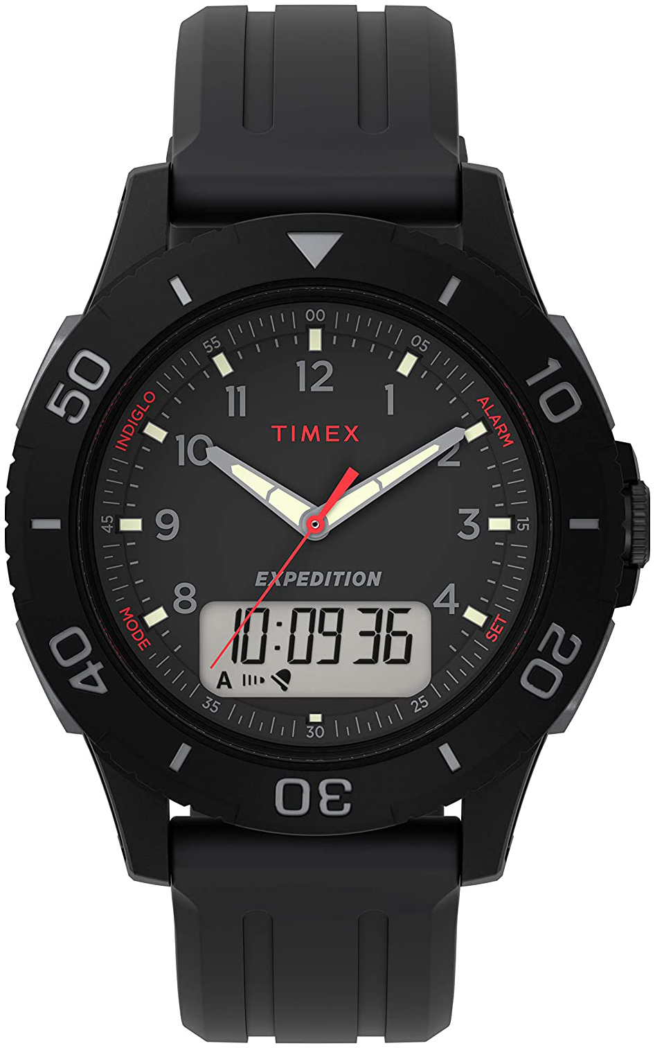 Timex Miesten kello TW4B18200 Expedition Musta/Muovi Ø40 mm