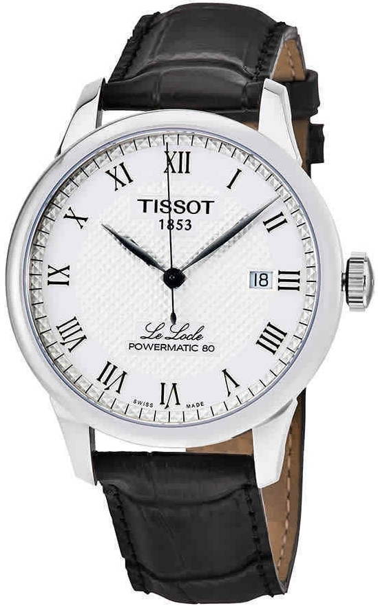 Tissot Miesten kello T006.407.16.033.00 Le Locle Hopea/Nahka Ø39.3 mm