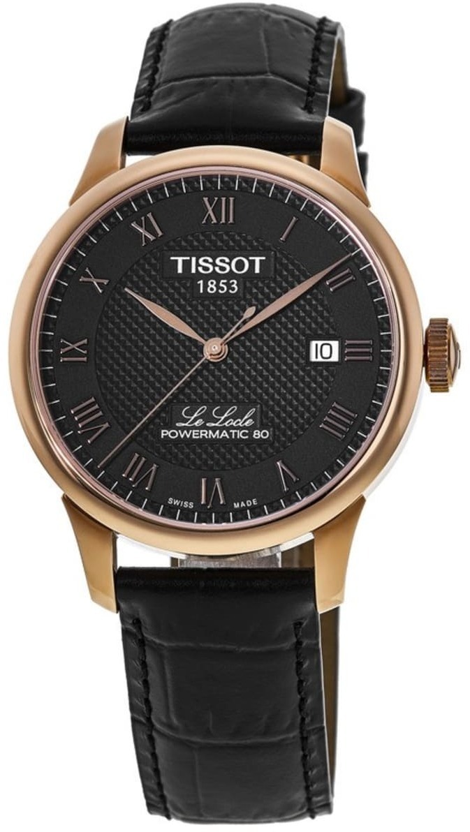 Tissot Miesten kello T006.407.36.053.00 Le Locle Musta/Nahka Ø39.3 mm