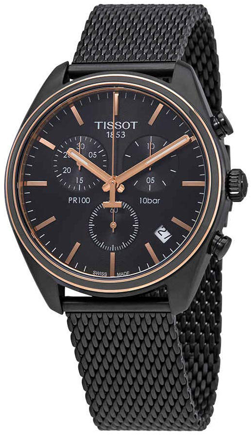 Tissot Miesten kello T101.417.23.061.00 Pr 100 Musta/Teräs Ø41 mm