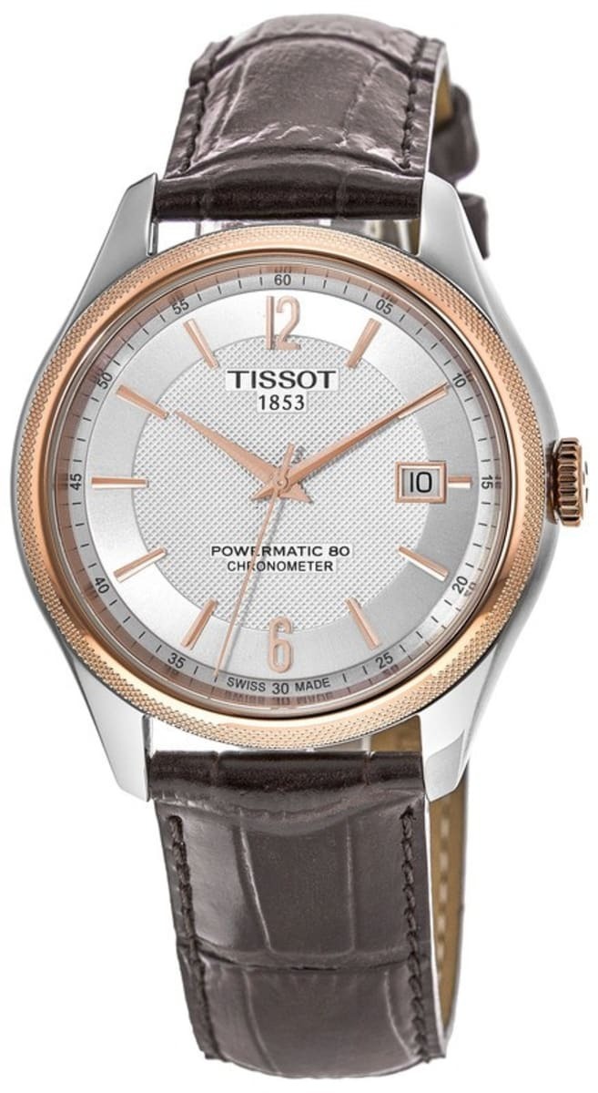 Tissot T-Classic Miesten kello T108.408.26.037.00 Hopea/Nahka Ø41 mm