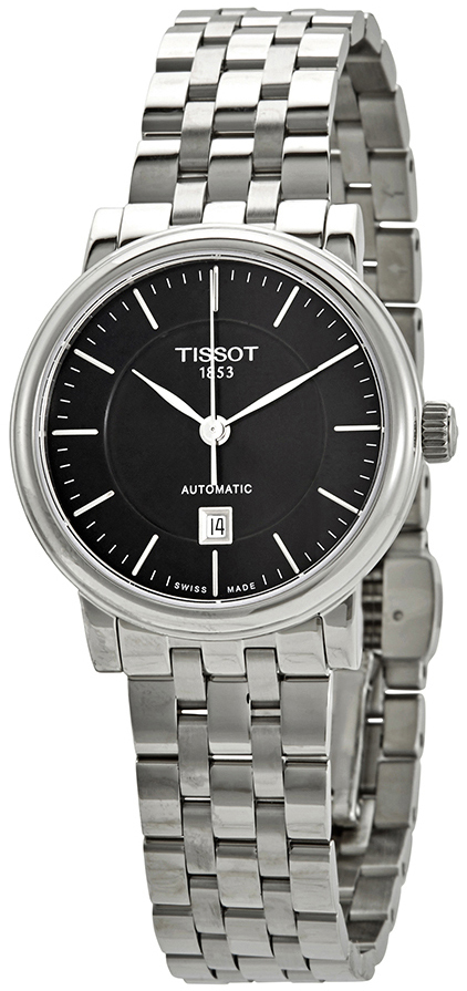 Tissot Naisten kello T122.207.11.051.00 Carson Musta/Teräs Ø30 mm