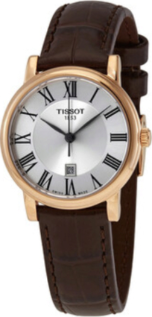 Tissot Naisten kello T122.210.36.033.00 Carson Hopea/Nahka Ø30 mm