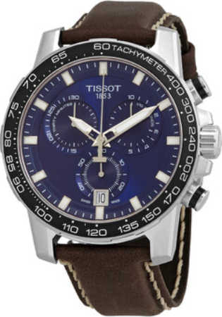 Tissot Miesten kello T125.617.16.041.00 T-Sport Sininen/Nahka Ø45.5