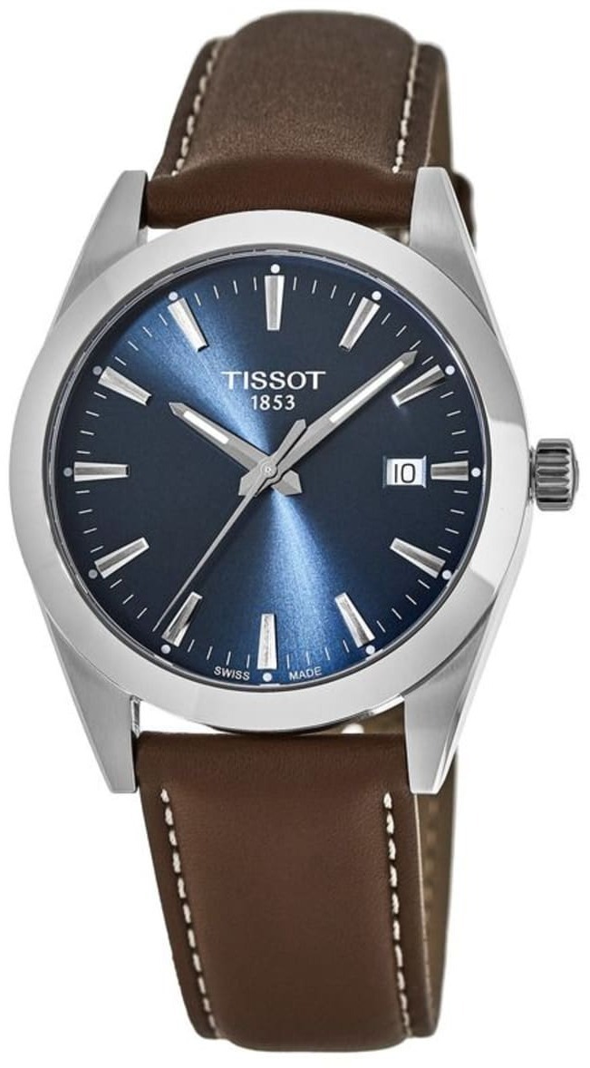 Tissot Miesten kello T127.410.16.041.00 T-Classic Sininen/Nahka Ø40