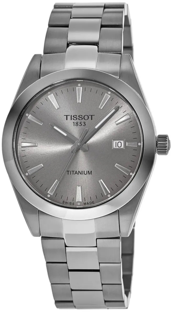 Tissot Miesten kello T127.410.44.081.00 T-Classic Harmaa/Titaani Ø40