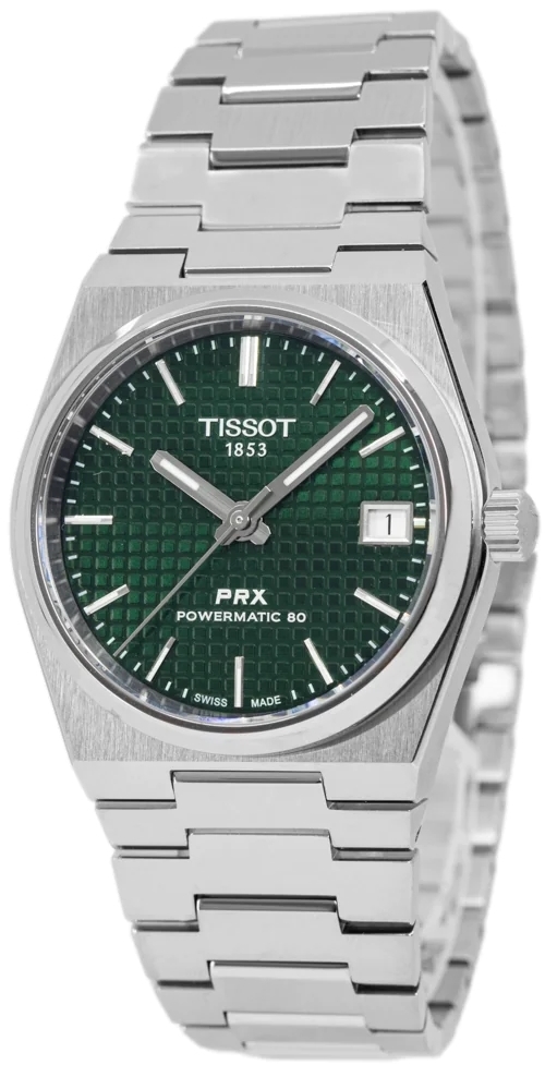 Tissot Naisten kello T137.207.11.091.00 PRX Vihreä/Teräs Ø35 mm