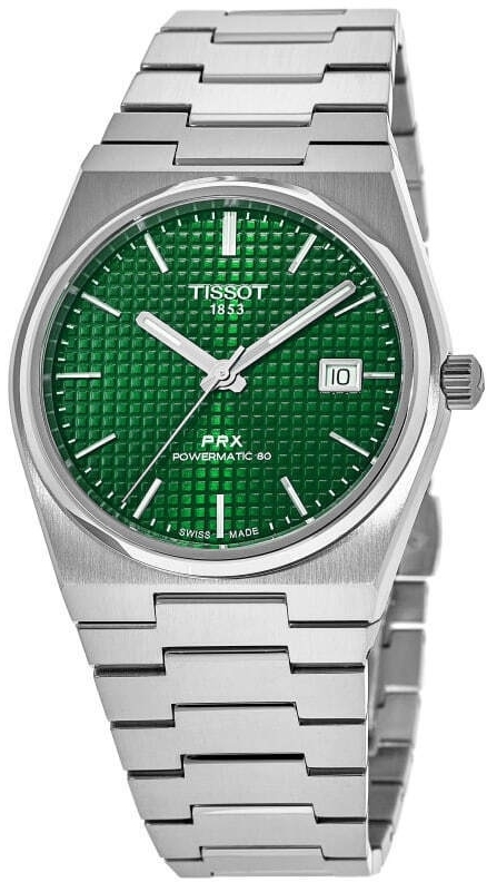 Tissot Miesten kello T137.407.11.091.00 Prx Vihreä/Teräs Ø40 mm