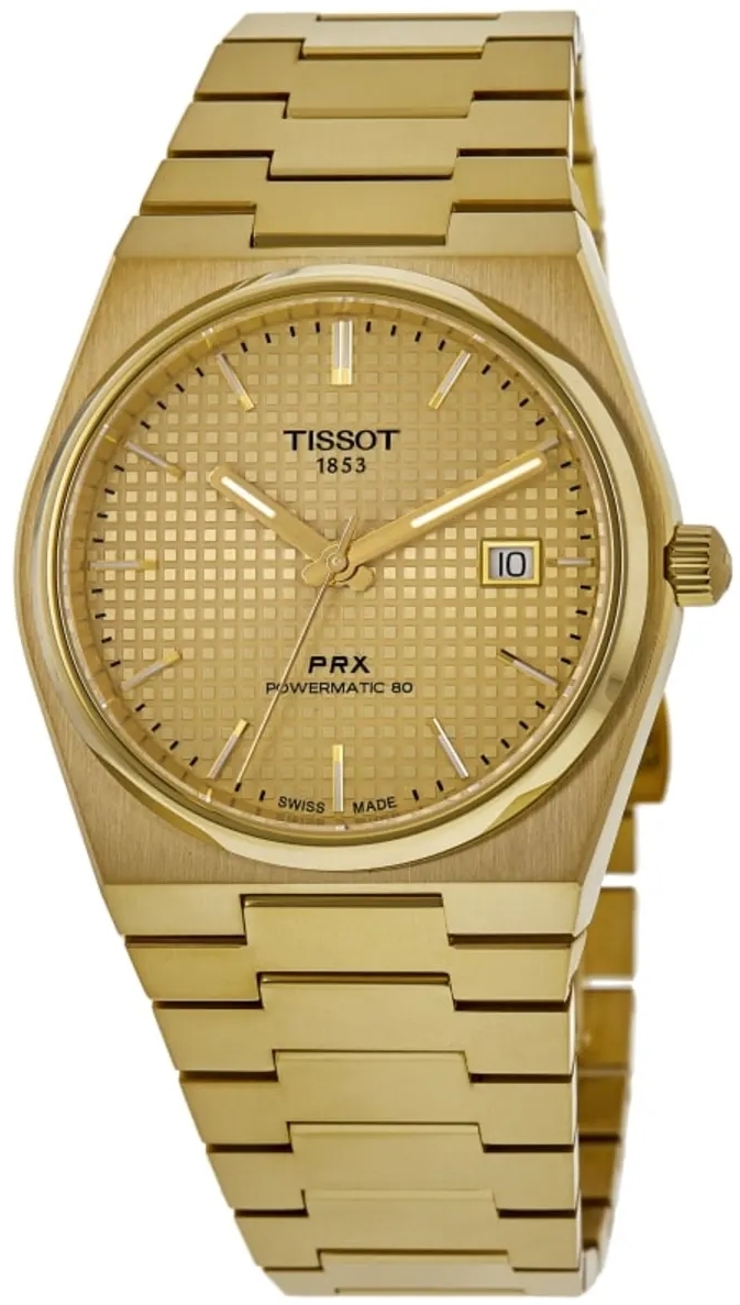 Tissot Miesten kello T137.407.33.021.00 PRX Kulta/Kullanvärinen