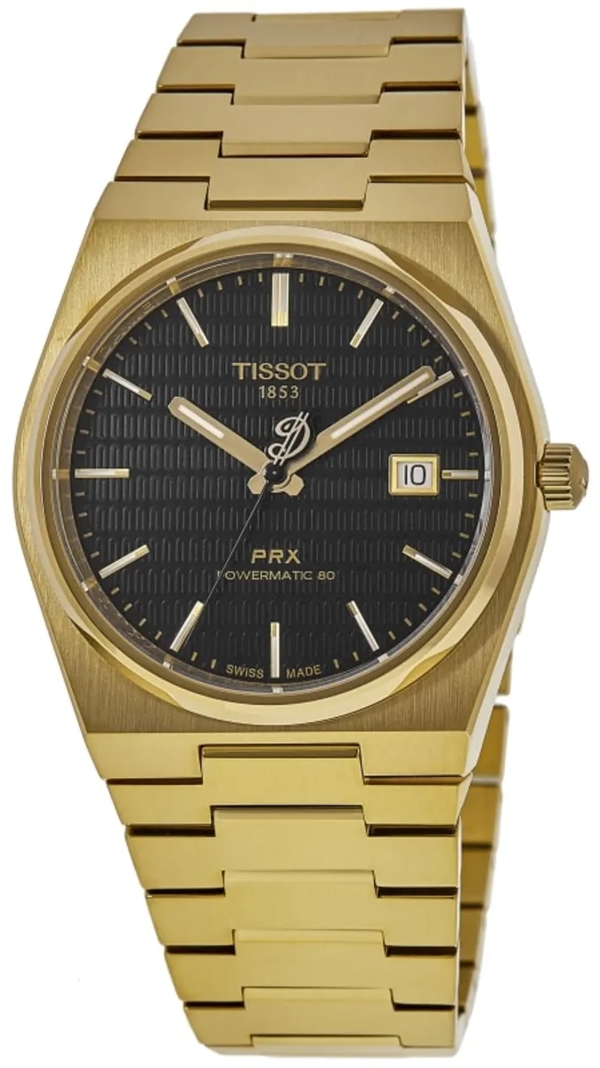 Tissot Miesten kello T137.407.33.051.00 Prx Musta/Kullanvärinen