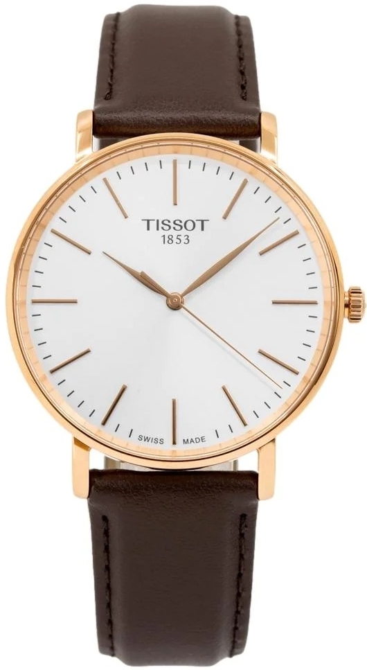 Tissot T143.410.36.011.00 Everytime Valkoinen/Nahka Ø40 mm