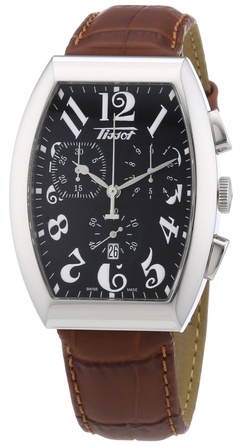 Tissot Miesten kello T66.1.617.52 Musta/Nahka Ø32.5 mm