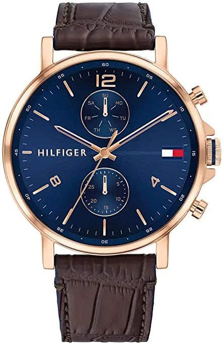 Tommy Hilfiger Miesten kello 1710418 Classic Sininen/Nahka Ø44 mm