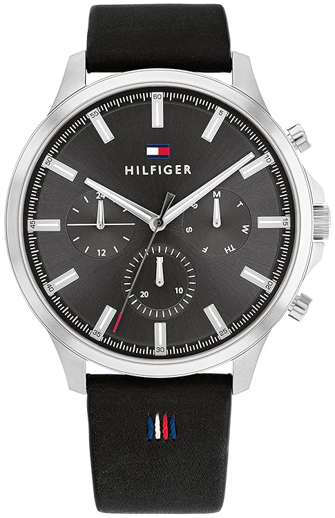 Tommy Hilfiger Miesten kello 1710495 Ryder Harmaa/Nahka Ø44 mm