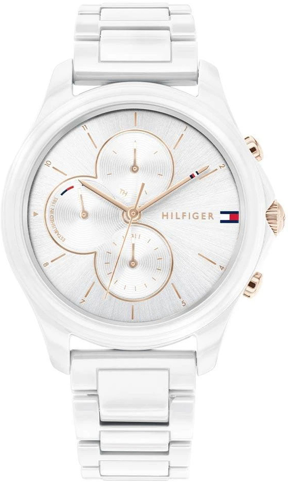 Tommy Hilfiger Dressed Up Naisten kello 1782262 Valkoinen/Keraaminen