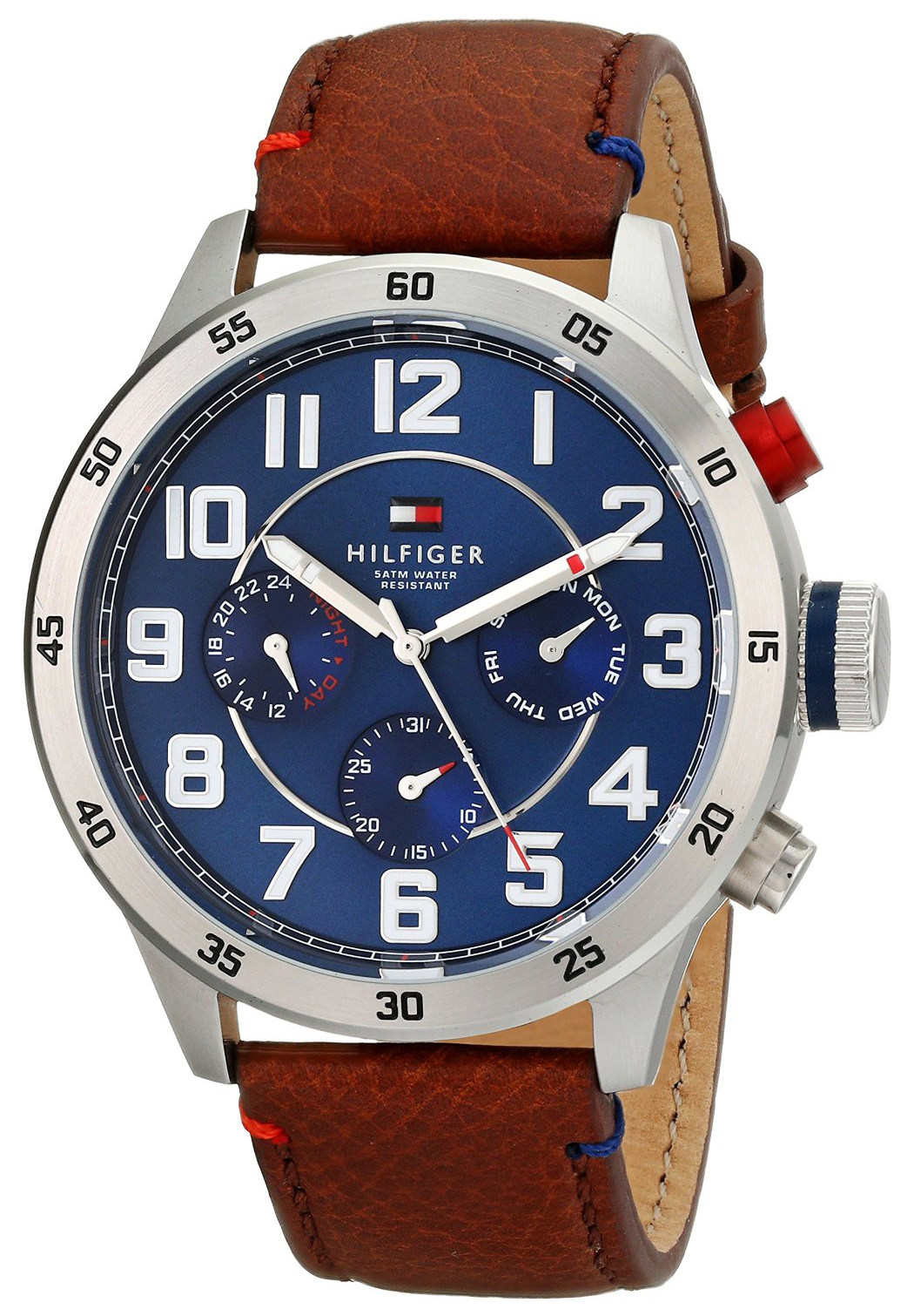 Tommy Hilfiger Miesten kello 1791066 Trent Sininen/Nahka Ø46 mm