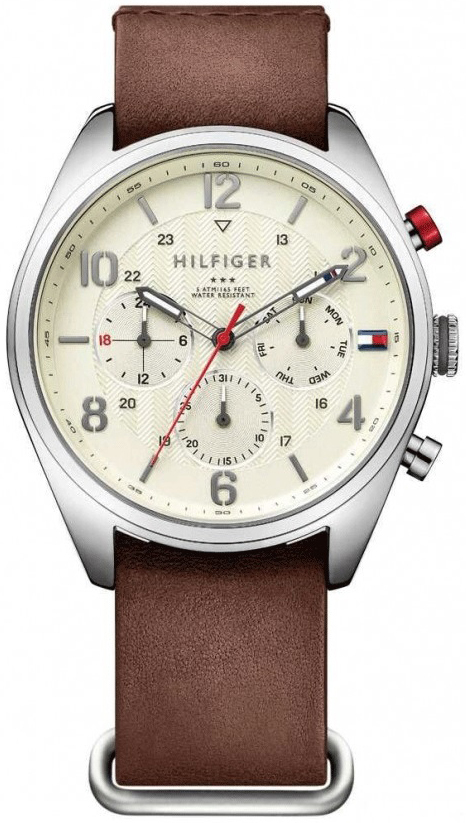 Tommy Hilfiger Corbin Miesten kello 1791188 Beige/Nahka Ø44 mm