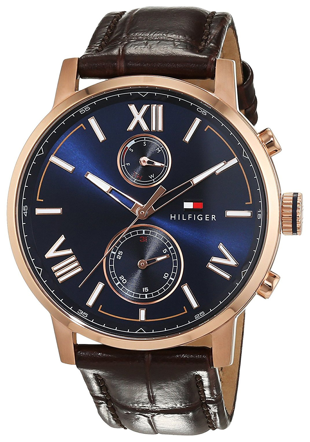 Tommy Hilfiger Miesten kello 1791308 Alden Sininen/Nahka Ø44 mm