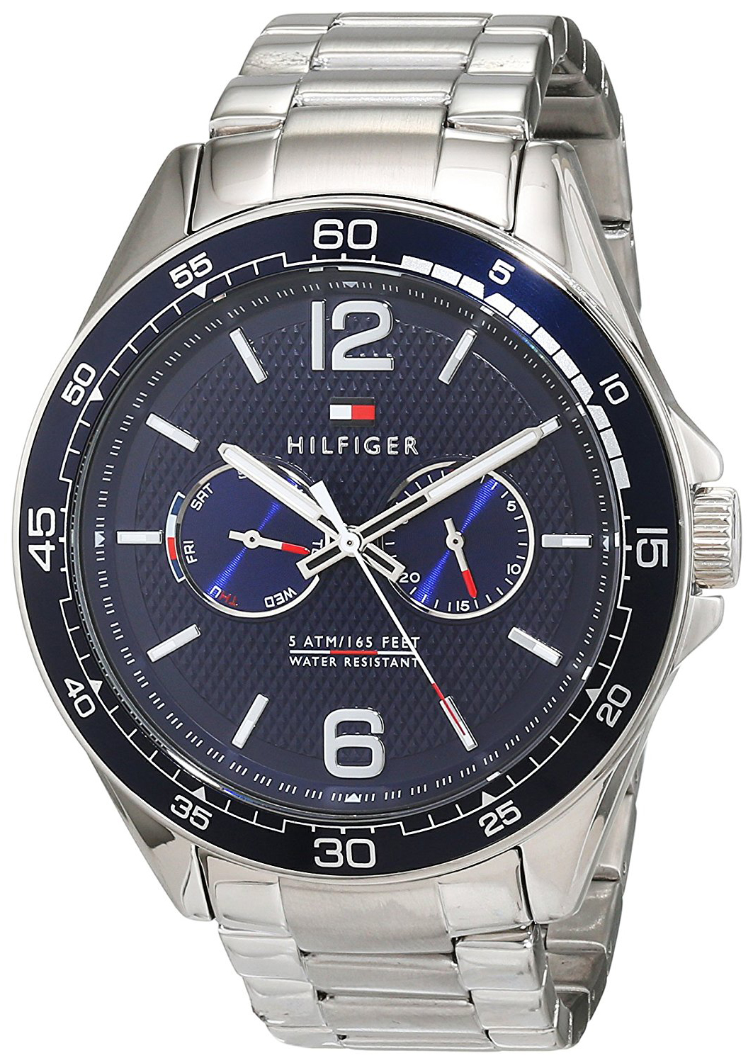 Tommy Hilfiger Miesten kello 1791366 Sport Sininen/Teräs Ø46 mm