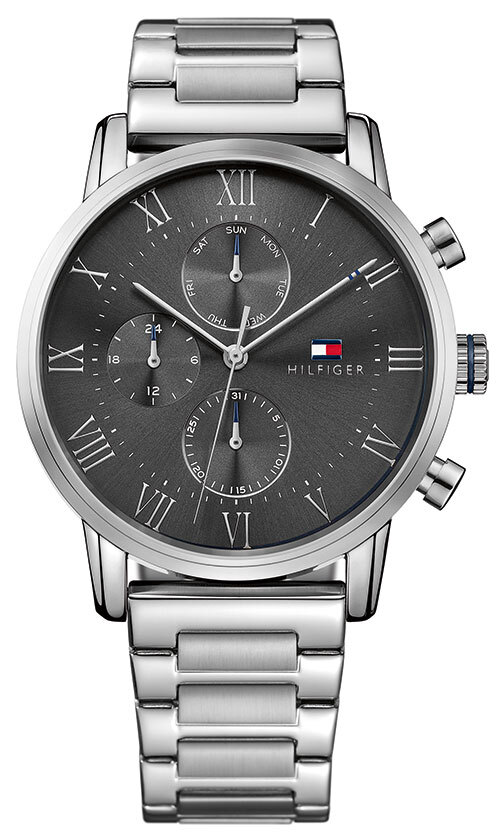 Tommy Hilfiger Miesten kello 1791397 Musta/Teräs Ø44 mm