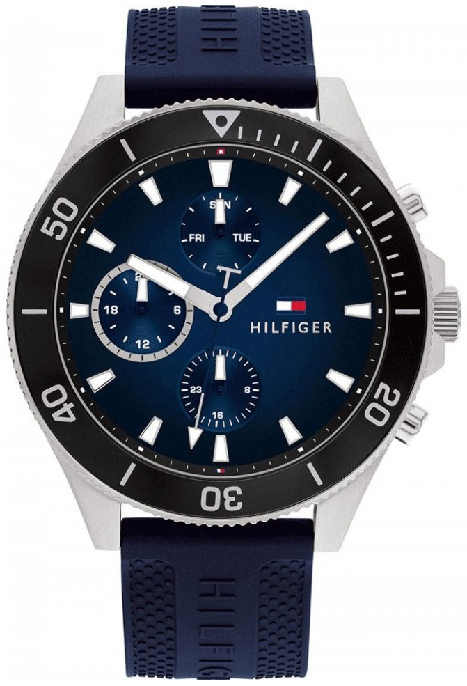 Tommy Hilfiger Miesten kello 1791920 Larson Sininen/Kumi Ø46 mm