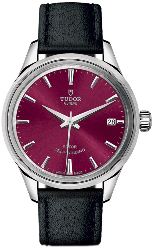 Tudor 12300-0011 Style Punainen/Nahka Ø34 mm