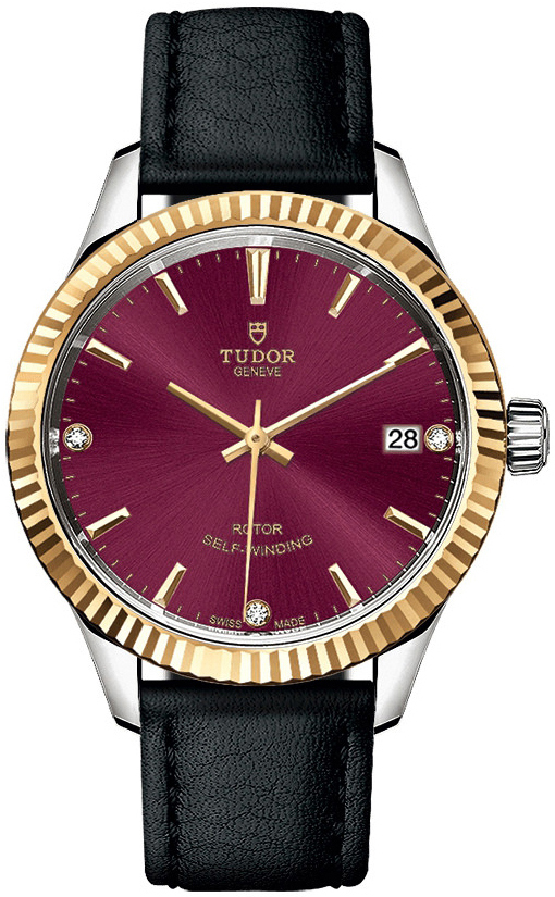 Tudor 12313-0024 Style Punainen/Nahka Ø34 mm