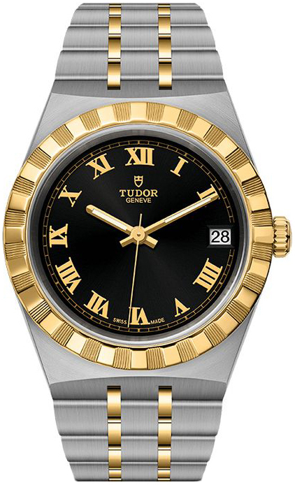 Tudor Naisten kello M28403-0003 Royal Musta/18K keltakultaa Ø34 mm