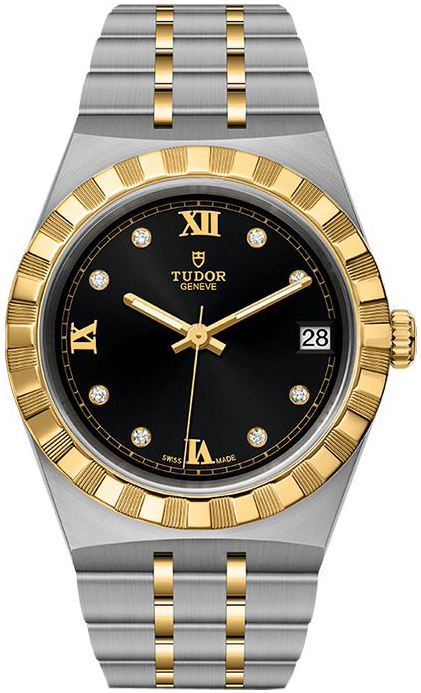 Tudor Naisten kello M28403-0005 Royal Musta/18K keltakultaa Ø34 mm