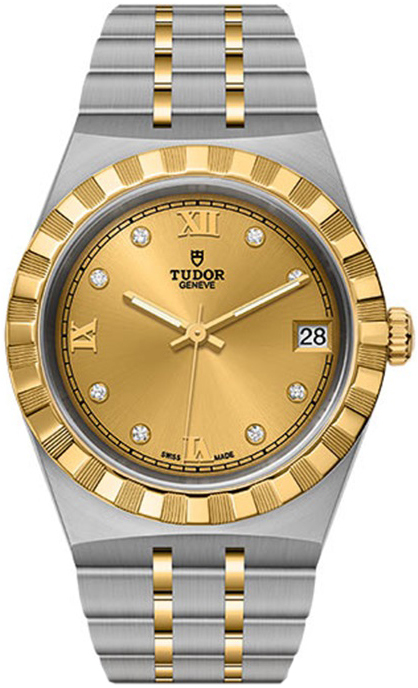 Tudor Naisten kello M28403-0006 Royal Kullattu/18K keltakultaa Ø34 mm