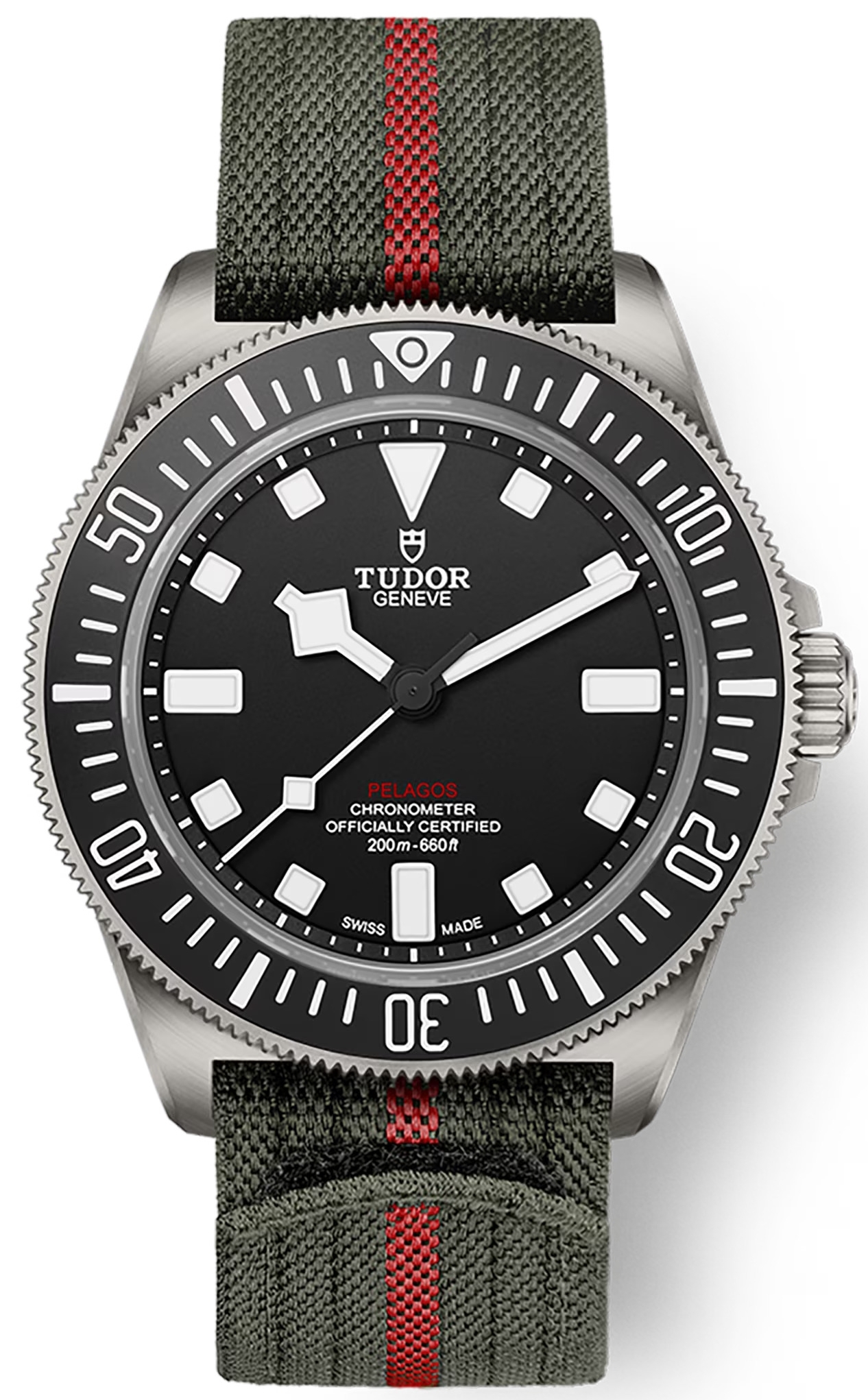 Tudor Miesten kello M25717N-0001 Pelagos FXD Musta/Tekstiili Ø42 mm