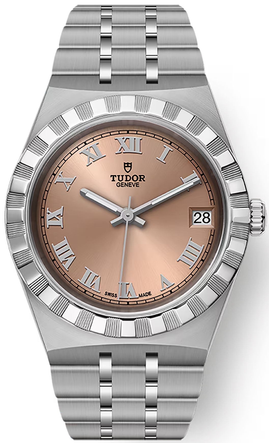 Tudor Naisten kello M28400-0009 Royal Lohen pinkki/Teräs Ø34 mm