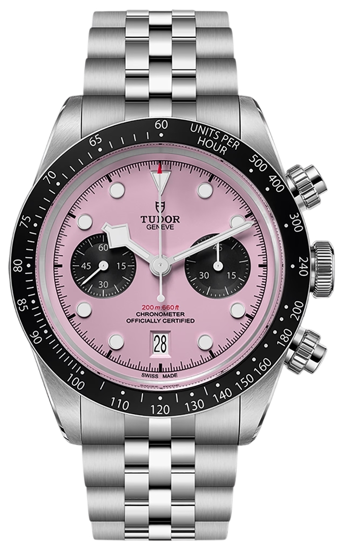 Tudor Miesten kello M79360N-0019 Black Bay Chrono Pinkki/Teräs Ø41