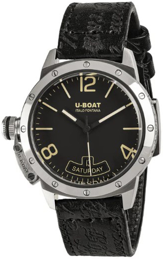 U-Boat 8890 Classico Musta/Nahka Ø40 mm