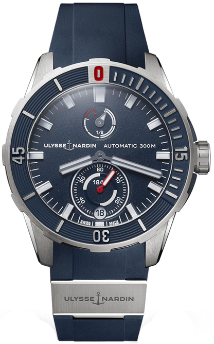 Ulysse Nardin Miesten kello 1183-170-3-93 Diver Sininen/Kumi Ø44 mm