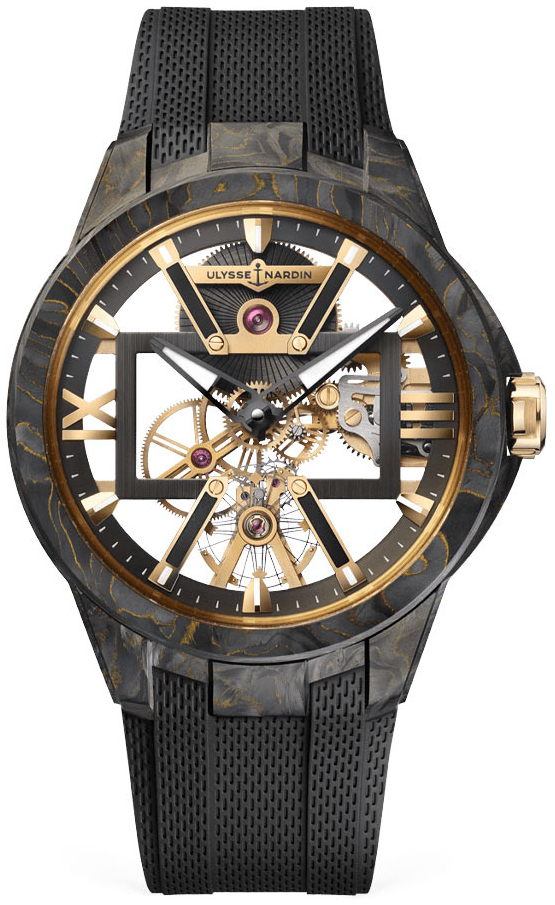 Ulysse Nardin Miesten kello 3715-260-3-CARB Blast Luurankokello/Kumi