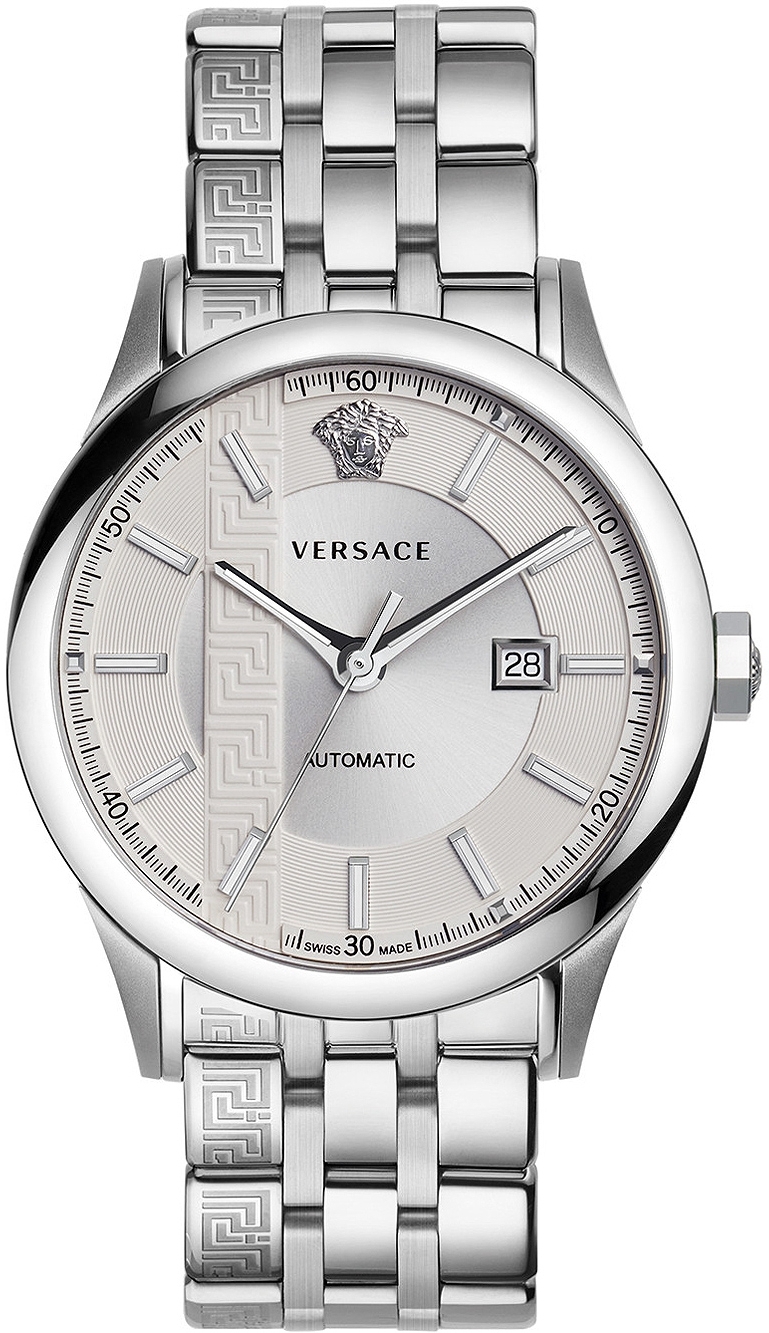 Versace Miesten kello V18040017 Aiakos Hopea/Teräs Ø44 mm