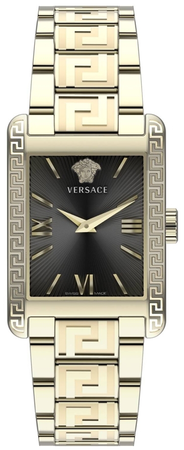 Versace Naisten kello VE1C01122 Tonneau Musta/Kullansävytetty teräs