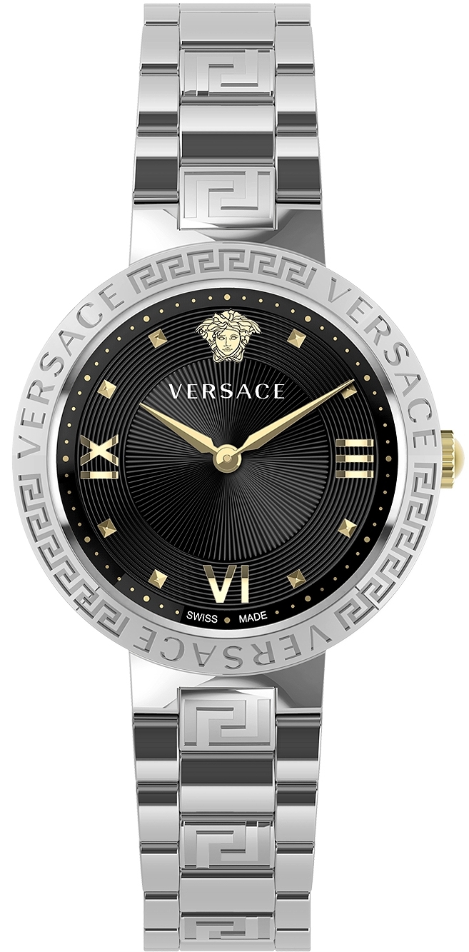 Versace Naisten kello VE2K00521 Greca Musta/Teräs Ø36 mm